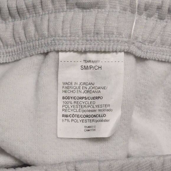 NWT Under Armour UA Fleece Jogger Light Grey Logo Ribbed Cuff Pants S - Picture 10 of 13